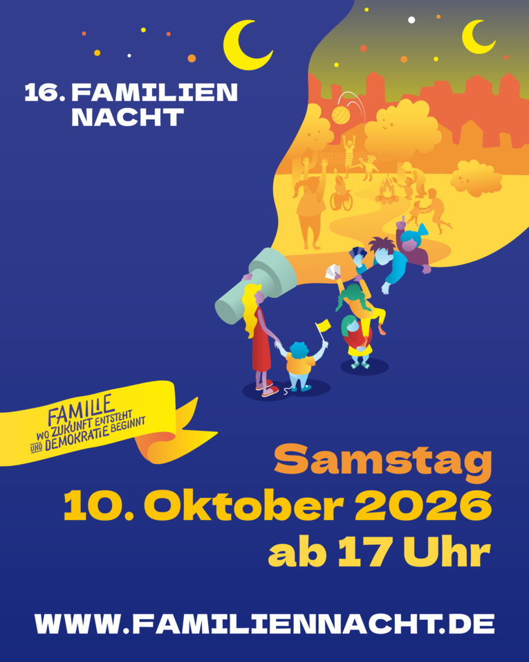 Plakat der Familiennacht 2026