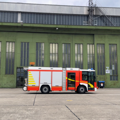 Die Betriebsfeuerwehr am THF im Einsatz