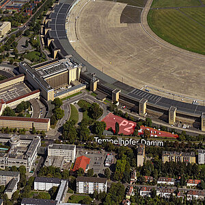 Luftaufnahme vom Flughafen Tempelhof